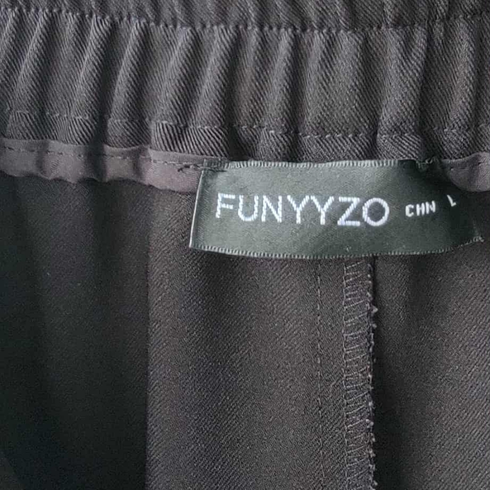 Funyyzo Womens  Wide Leg Pockets Dress Pants. L 10-12 - Picture 8 of 10